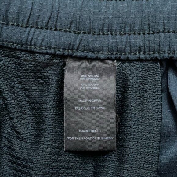 Cuts Clothing Shorts Mens Size S Woven Performance Stretch Drawstring Green - Picture 4 of 4